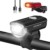 Abenteurer LED Fahrradlicht Set, LED Fahrradbeleuchtung StVZO Zugelassen USB Aufladbar Fahrradlampe Set, Wasserdicht Fahrradlicht Vorne Rücklicht Set Licht für Fahrrad 2 Licht-Modi Fahrrad Licht - 1