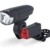 DANSI LED Fahrrad-Batterieleuchtenset, StVZO, schwarz, 44001 - 1