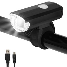 Opard Fahrradlicht, Fahrradlicht StVZO Zugelassen, LED Fahrradbeleuchtung USB Aufladbar, Fahrradlampe Wasserdicht,2 Licht-Modi Frontlicht/Rücklicht (Frontlicht) - 1