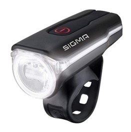 SIGMA SPORT Fahrradbeleuchtung AURA 60 USB, 60 LUX, Frontlicht, StVZO zugelassen, wasserdicht, USB wiederaufladbar, 3 Leuchtmodi - 1