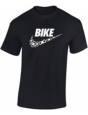T-Shirt: Bike - Fahrrad Geschenke für Damen & Herren - Radfahrer - Mountain-Bike - MTB - BMX - Fixie - Rennrad - Tour - Outdoor - Sport - Urban - Motiv - Spruch - Fun - Lustig, Schwarz, L - 2