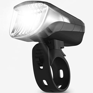 Velmia Fahrradlicht Vorne StVZO zugelassen mit USB Akku-Betrieb und 8,5h Leuchtdauer I LED Fahrrad Licht regenfest und aufladbar I Front Fahrradlampe - 1