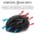 Fahrradhelm für Erwachsene, verstellbare leichte Fahrradhelme für Männer und Frauen, Rennrad- und Mountainbike-Helm mit abnehmbarem Visier und LED-Rücklicht (Schwarz) - 4