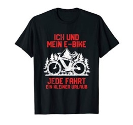 Fahrrad Elektrofahrrad Spruch Lustig Motiv Radfahren E-Bike T-Shirt - 1