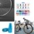 TsunNee Französisch Fahrrad-Ventilkappen, Fahrrad Reifen Ventilkappen Abdeckung, Französisch Reifen Ventilkappen, 10 Farben, 40 Stück - 3