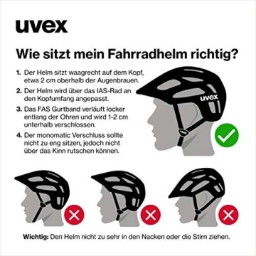 Uvex Unisex – Erwachsene, flash Fahrradhelm, black, 57-61 cm - 2
