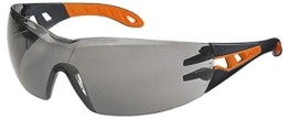 Uvex Pheos Schutzbrille - Supravision Excellence - Getönt/Schwarz-Orange - 1