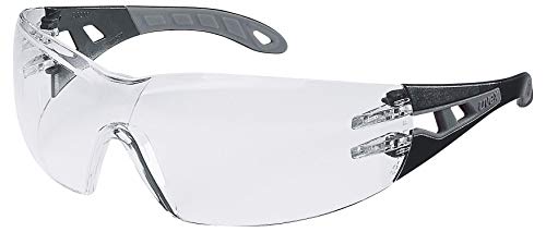 Uvex Pheos Schutzbrille – Supravision Extreme – Transparent/Schwarz-Grau -