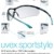 Uvex Sportstyle Schutzbrille - Braune Arbeitsbrille - Schwarz-Weiß - 2
