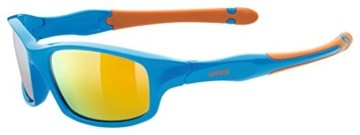 uvex Unisex Jugend, sportstyle 507 Sonnenbrille, blue-orange/orange, one size - 1