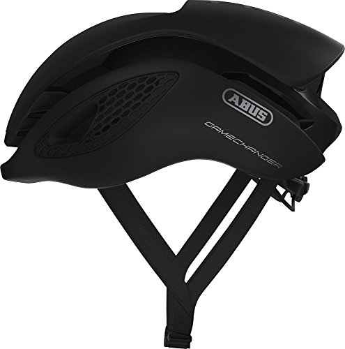 ABUS Rennradhelm GameChanger - Aerodynamischer Fahrradhelm mit optimalen Ventilationseigenschaften für Damen und Herren - Schwarz Matt, Größe M - 1