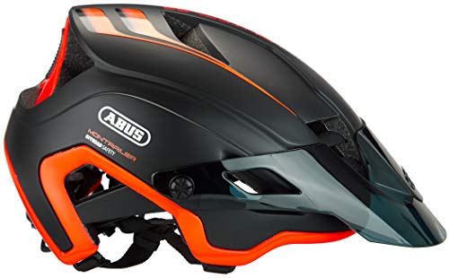 ABUS Mountainbike-Helm MonTrailer - Robuster Fahrradhelm für den Geländeeinsatz - Unisex - Orange/Schwarz, Größe M - 4