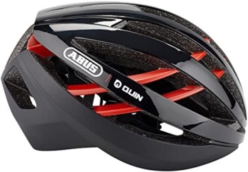 ABUS Rennradhelm Aventor Quin - Smarter Fahrradhelm mit Crash-Erkennung und SOS-Alarm-System - für Damen und Herren - Schwarz Matt, Größe M - 4