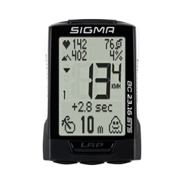 SIGMA SPORT BC 23.16 STS White | Fahrradcomputer mit Fahrrad-, Höhen- und Herzfrequenz Funktionen, Trittfrequenz und hoher Log Kapazität | Weißer Fahrradtacho mit einfacher Bedienung - 1
