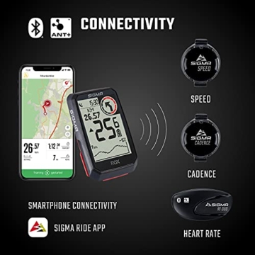 SIGMA SPORT ROX 4.0 Black | Fahrradcomputer kabellos GPS & Navigation inkl. GPS Halterung | Outdoor GPS Navigation mit Höhenmessung - 4